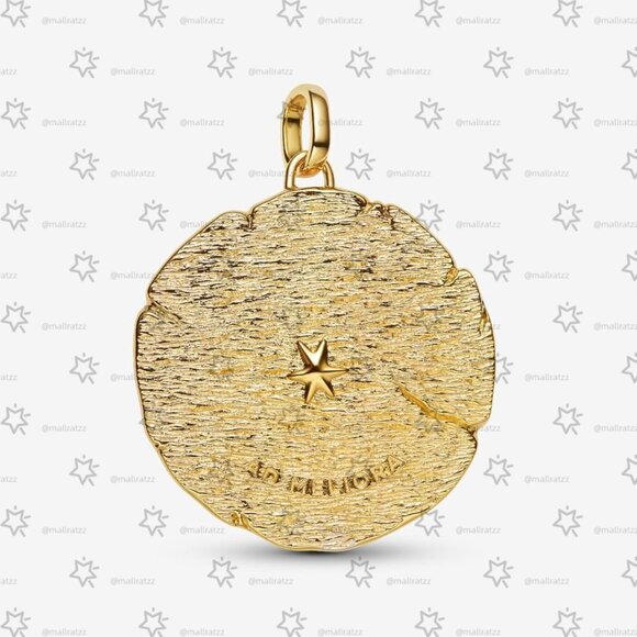 Pandora Crossing Arrows Oversized Medallion Charm - Picture 3 of 5